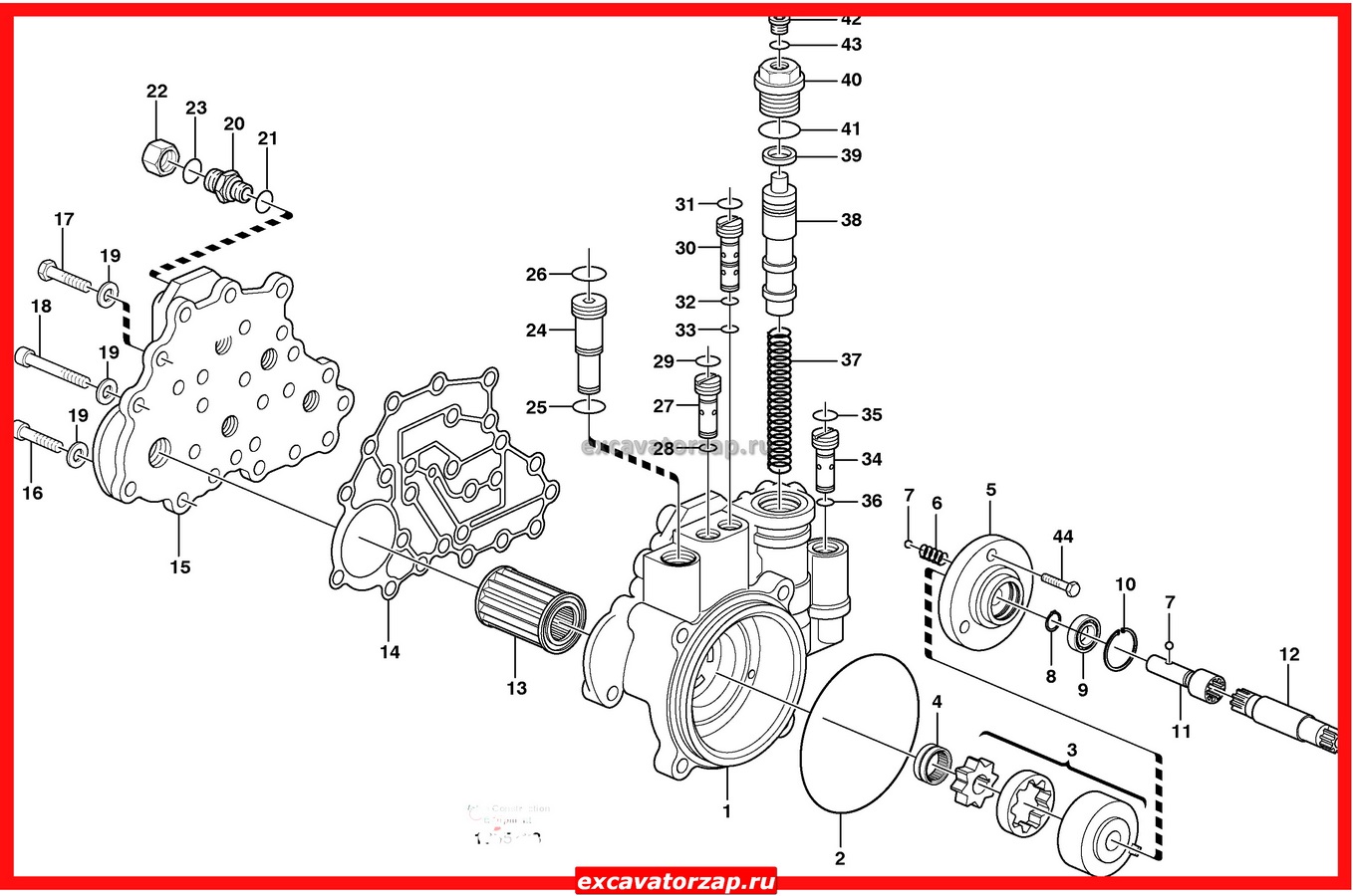 Насос 311-3174, 3113174 КПП экскаватора CAT M318